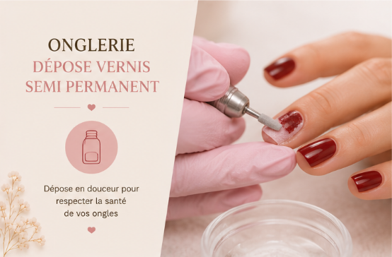 Onglerie- Dépose Semi-permanent
