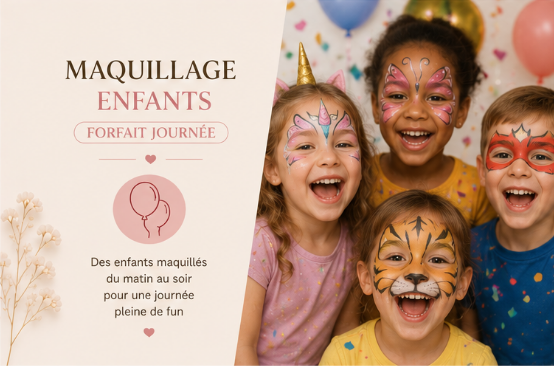 Maquillage enfants - forfait journée