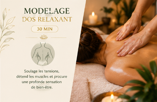 Modelage du dos relaxant
