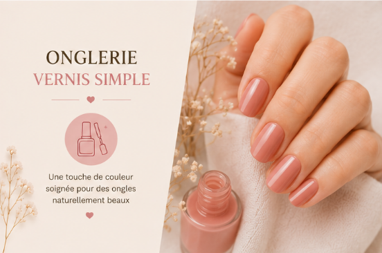 Onglerie - Vernis simple - mains ou pieds